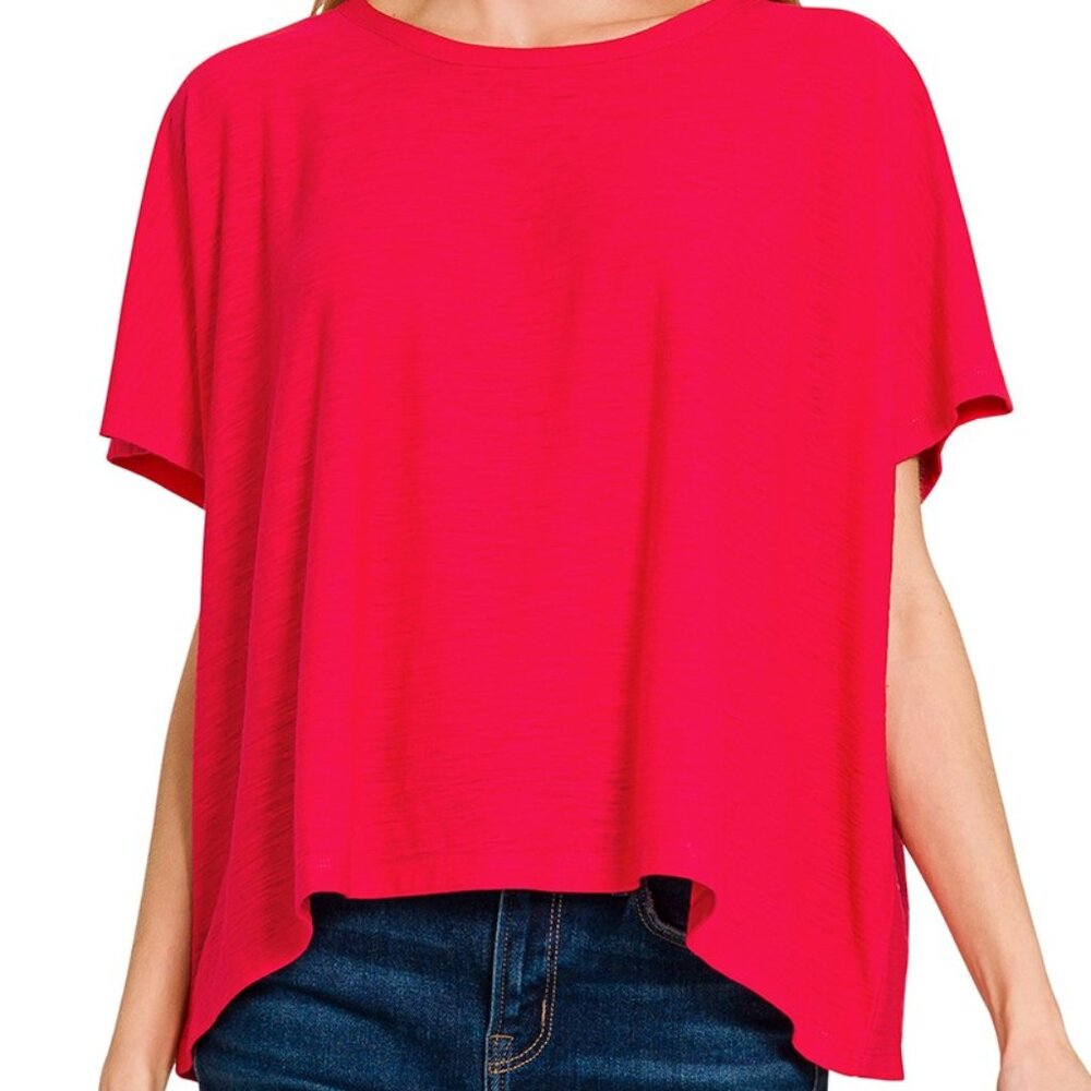 Zenana Round Neck Short Sleeve T-Shirt‎